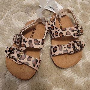 NWT leopard print baby sandals